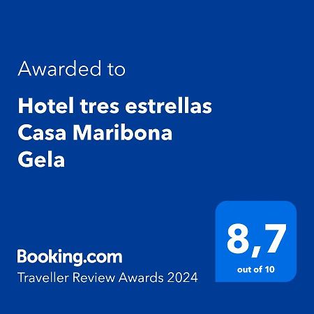 Hotel Tres Estrellas Casa Maribona Gela El Puente  Esterno foto